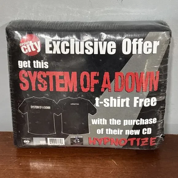 Circuit City Exclusive System Of A Down Tee Shirt Hypnotize Sealed - Picture 1 of 7